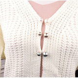 3Pcs/Set Double Pearl Brooch Pins Women Sweater Coat Dress Decoration