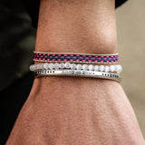 3Pcs/ Set Multilayer Bracelet For Men Cat's Eye Stone Beaded Lucky Knot Rope