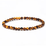 3Pcs/Set Tiger Eye Beaded Cuff Bracelet Bohemian Silver Bracelet Jewelry