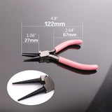 3Pcs/Set Pink Jewelry Pliers Wire Cutting Bending Tool Kit