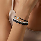 3Pcs/Set Tiger Eye Bead Bracelets Reiki Bangle Jewelry