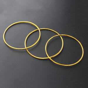 3Pcs/Set Circle Bangles Bracelets Jewelry Women Gift Charm Bracelet