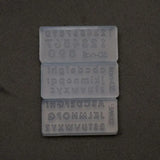 3Pcs Small Numbers Letters Mold Kit UV Resin Silicone Mold