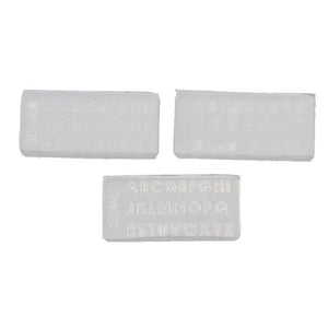 3Pcs Small Numbers Letters Mold Kit UV Resin Silicone Mold