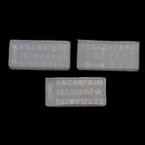 3Pcs Small Numbers Letters Mold Kit UV Resin Silicone Mold