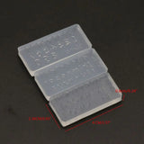 3Pcs Small Numbers Letters Mold Kit UV Resin Silicone Mold