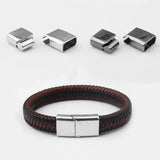 3Pcs Stainless Steel Strong Magnetic Clasp for Flat Leather Cord DIY
