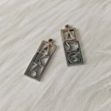 3Pcs Stainless Steel DST Letter Pendant Charms For DIY Jewelry