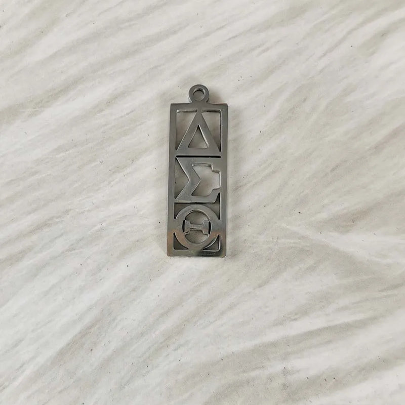 3Pcs Stainless Steel DST Letter Pendant Charms For DIY Jewelry