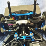 3Pcs Steering Link Rod Servo Rod for TT02 TT02T 1/10 RC Car Upgrade Parts, Blue
