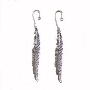 3Pcs Tibetan Feather Leaf Bookmarks DIY Jewelry Stationery