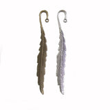 3Pcs Tibetan Feather Leaf Bookmarks DIY Jewelry Stationery