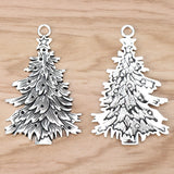 3 Pcs Christmas Tree Charms Pendants, DIY Jewellery Making Finding