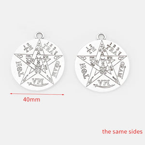 3Pcs SanMIGUEL ARCANGEL Pentagram Charms for DIY Jewelry Making