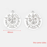 3Pcs SanMIGUEL ARCANGEL Pentagram Charms for DIY Jewelry Making