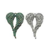 3Pcs Patina Angle Wings Feather Charms Pendant DIY Necklace