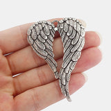 3Pcs Patina Angle Wings Feather Charms Pendant DIY Necklace