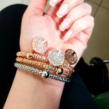 Tree Of Life Charm Bracelets for Women Popcorn Chain Adjustable Bangle