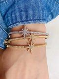 Adjustable Bangle With Zircon Bracelets