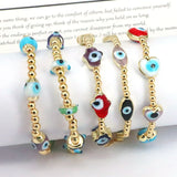 3Pcs Evil Eye Bracelet Lucky Eye Heart Oval Adjustable Jewelry Gift