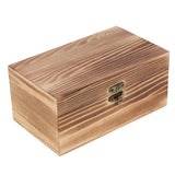 3Pcs Unfinished Wooden Tea Treasure Chest Jewelry Case Storage