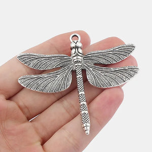 3Pcs Dragonfly Charms Pendant DIY Necklace Making Supplies
