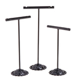 Vintage Alloy Earrings Keys Bracelet Display T-Shape Stand Showcase