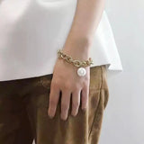 3Pcs Vintage Pearl Bracelet Wedding Bracelet Female Jewelry