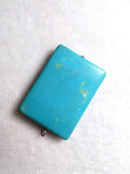 3Pcs Natural Turquoise Oblong Shape Pendants