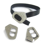 3Pcs Antique Silver Flat Buckle Clasp for DIY 10x2mm Leather Bracelet