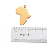 3Pcs Africa Map Stainless Steel Charms Pendants DIY Jewelry Making