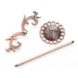 3Pcs Metal Earring Display Stand Antique Organizer