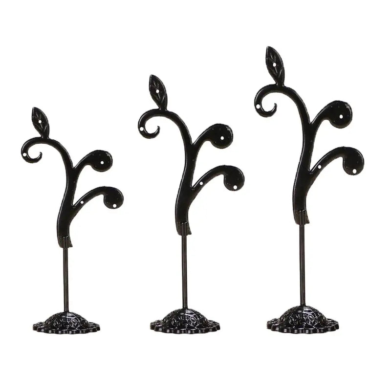 3Pcs Metal Earring Display Stand Antique Organizer