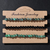 Natural Stone Bracelets Set Quartzs Fluorite Hematite Bead Bracelet