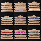 Natural Stone Bracelets Set Quartzs Fluorite Hematite Bead Bracelet