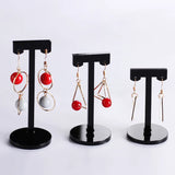 3Pcs/set Clear Acrylic Earrings Storage Display Stand Hanging Eardrop Rack