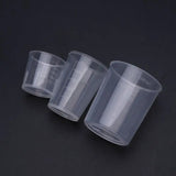 3 Pack Epoxy Resin Cups 30 50 100ML Plastic Graduated Transparent Mixing Paint