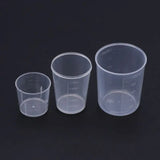 3 Pack Epoxy Resin Cups 30 50 100ML Plastic Graduated Transparent Mixing Paint