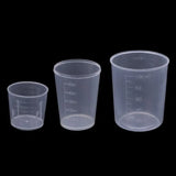 3 Pack Epoxy Resin Cups 30 50 100ML Plastic Graduated Transparent Mixing Paint