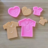 3 Nurse Auscultation Clothes Silicone Molds for DIY Crafts