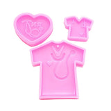 3 Nurse Auscultation Clothes Silicone Molds for DIY Crafts