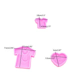 3 Nurse Auscultation Clothes Silicone Molds for DIY Crafts