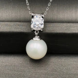 3Pcs Princess Pendant Chain S925 Silver Necklace Women DIY Pearl Choker