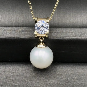 3Pcs Princess Pendant Chain S925 Silver Necklace Women DIY Pearl Choker