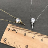 3Pcs Princess Pendant Chain S925 Silver Necklace Women DIY Pearl Choker
