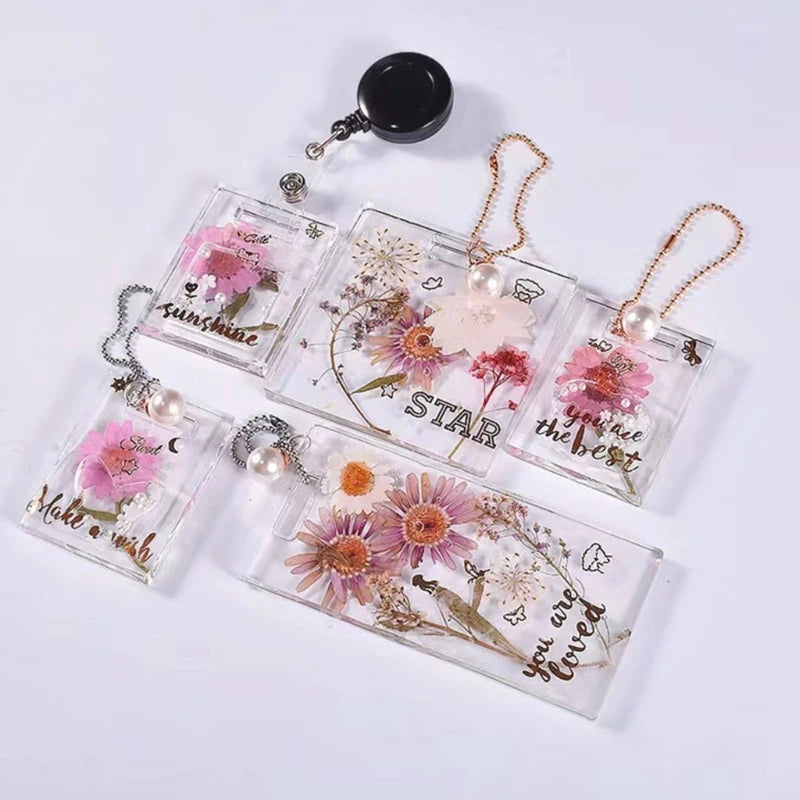 3Pcs Pendant Clay Molds Multi-Shapes Silicone Keychain Moulds with Holes