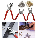 3-Piece Leather Hole Punch Tool Set for Belts and Stamping