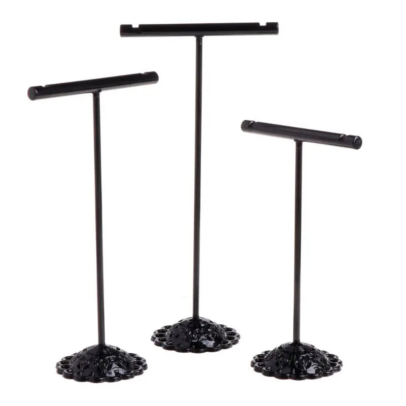 3-Piece Earring T Stand Display Set - Showcase Earrings with 3 Different Heights