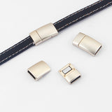 3 Sets Gold/Silver 11x3mm Magnetic Clasp for 5mm 10mm Flat Leather Cord Bracelet