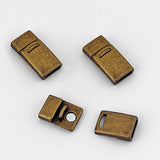 Rectangle Magnetic Clasp for 10x2mm Leather Bracelet